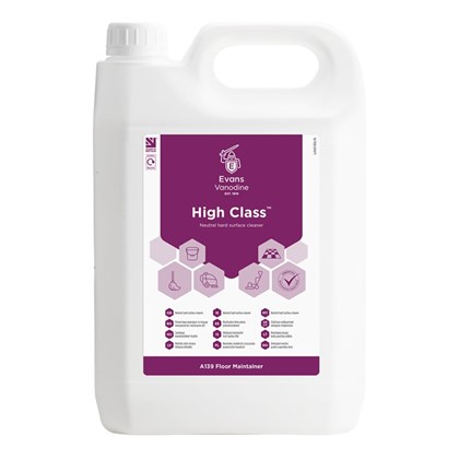 High Class Neutral Hard Surface Cleaner 2x5L | Select Catering Solutions Ltd High Class Neutral Hard Surface Cleaner 2x5L
