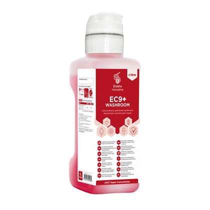 EC9 Washroom Cleaner Red Zone Dosing Bottle 1L | Select Catering Solutions Ltd EC9 Washroom Cleaner Red Zone Dosing Bottle 1L