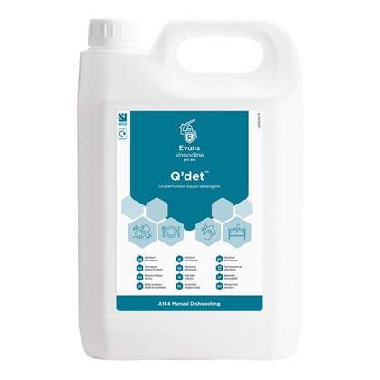 Q'Det Unperfumed Washing Up Liquid 2x5L | Select Catering Solutions Ltd Q'Det Unperfumed Washing Up Liquid 2x5L