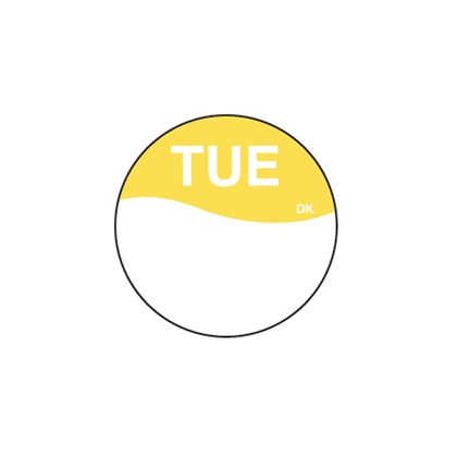 Round Yellow Tuesday Label | Select Catering Solutions Ltd Round Yellow Tuesday Label | Select Catering Solutions Ltd