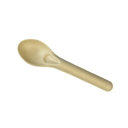 Natural Bagasse 14cm Dessert Spoon Natural Bagasse 14cm Dessert Spoon