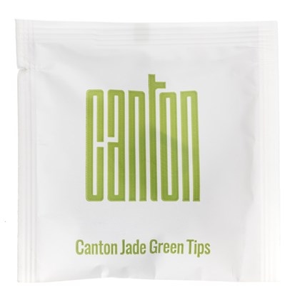 Canton Wrapped Jade Green Tips Pyramid Tea Bags | Tea Canton Wrapped Jade Green Tips Pyramid Tea Bags