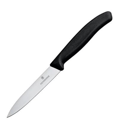 Victorinox Paring Knife Pointed Tip 10cm Black Victorinox Paring Knife Pointed Tip 10cm Black
