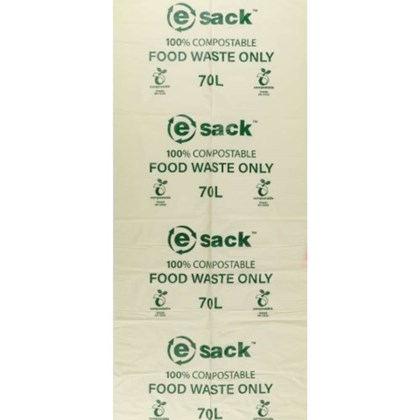 70L Green Compostable Refuse Sack (Roll of 10) 70L Green Compostable Refuse Sack (Roll of 10)
