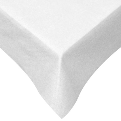 Swansoft White Tablecover 90cm