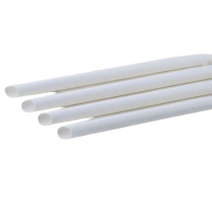 Paper Boba Angle Cut Straw 200x12mm | Select Catering Solutions Ltd Paper Boba Angle Cut Straw 200x12mm
