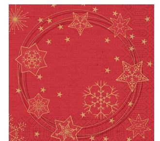 33cm 3ply Star Shine Red Napkins | Select Catering Solutions Ltd 33cm 3ply Star Shine Red Napkins | Select Catering Solutions Ltd