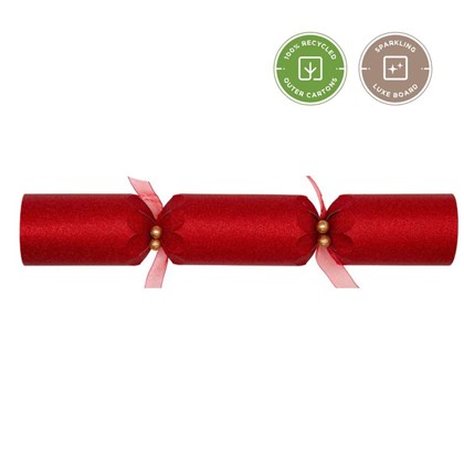 14" Sparkling Dust Red Cracker