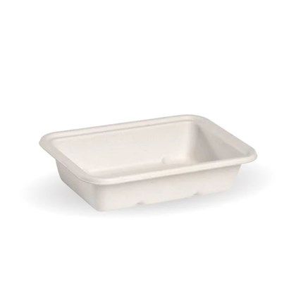 500ml White Bagasse Tray 500ml White Bagasse Tray