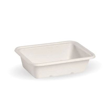 600ml White Bagasse Tray 600ml White Bagasse Tray
