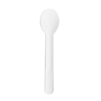 Compostable 4.5in Paper Teaspoon Vegware 115mm compostable paper teaspoon