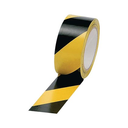 Hazard Warning Tape Yellow/Black 50mmx33m Hazard Warning Tape Yellow/Black