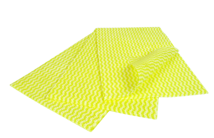 Yellow Envirowipe Folded Compostable Cloths 50x36cm Qty25 Yellow Envirowipe Folded Compostable Cloths 50x36cm Qty25