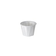 1oz White Paper Souffle Pot