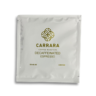8g Decaf Sachet Carrara Coffee Roasters Decaff Espresso Grind 100x8g