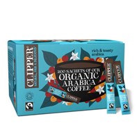 Clipper FT Organic 200 Instant Coffee Stick Clipper Organic Fairtrade Instant Coffee 200 Sachets