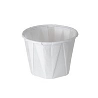 5.5oz White Paper Souffle Pot