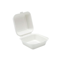 6" Bagasse Hinged Container
