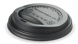 10-20oz CPLA Hot Cup Lid Black 10-20oz CPLA Hot Cup Lid Black