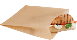 FSC certified Kraft Contact Grill Bag 195x170x40mm FSC Qty500