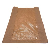 Large Heritage Window Kraft, bread bag 230x70x355mm, Large Heritage Window Kraft, bread bag 230x70x355mm
