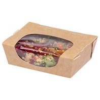 SP1 Medium Kraft Tuck-Top Salad Pack