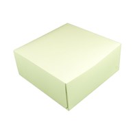 White 7x7x3" Cake Box 4pt Glued With Locking Tabs White 7x7x3" Cake Box 4pt Glued With Locking Tabs