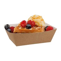 5x3" Small Kraft Open Tray