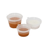 1oz Portion Pot PP Hinged Lids 1oz PP Portion Pot With Hinged Lid