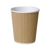 8oz Kraft Ripple Cup 8oz Double Wall Kraft Ripple Cups