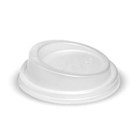8oz CPLA Hot Cup Lid White 8oz PLA Hot Cup Lid White
