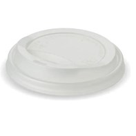 10-20oz CPLA Hot Cup Lid White 10/12/16oz White Bioplastic Coffee Cup Lid, white