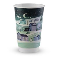 16oz Double Wall Traditional Christmas Cups
