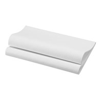 Dunisoft Napkin 40cm 4Fold White 40cm Dunisoft 4 Fold White Napkins
