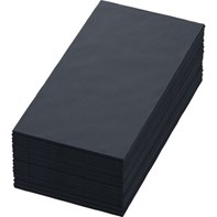 40cm Tablin 8 Fold Black Napkin