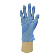 Medium Blue Vinyl Gloves - Powder Free