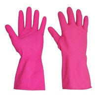 Household Gloves Pink - Large