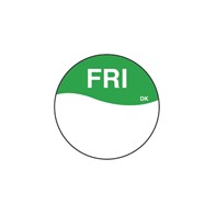 Round Green Friday Label