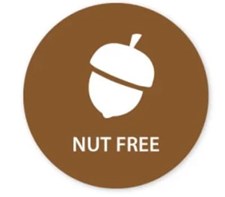 Dietary Alert Label Nut Free 25mm - 1000 Labels Per Roll