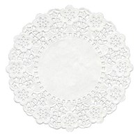 Doilies Round 240mm (9.5") White