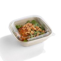 750ml Square BePulp Clear Lid