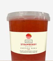 Simply Popping Boba Strawberry Simply Popping Boba Strawberry 4x 870g