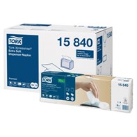 Tork N4 Xpressnap Extra Soft White 2 Ply 4 Fold Napkins