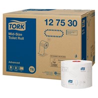 Tork T6 Advanced Mid-size 2ply Toilet Roll