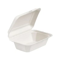 7x5" Hinged Box Medium Bagasse