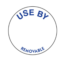 Removable Use By Label, Qty 1,000