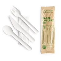 Compostable Paper Cutlery Kit 4-in-1