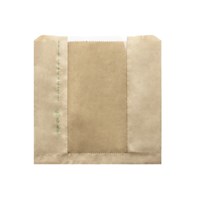 Kraft NatureFlex window bag 8.5x8.5in Kraft NatureFlex window bag 8.5x8.5in