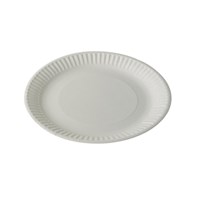 7" White Paper Plate