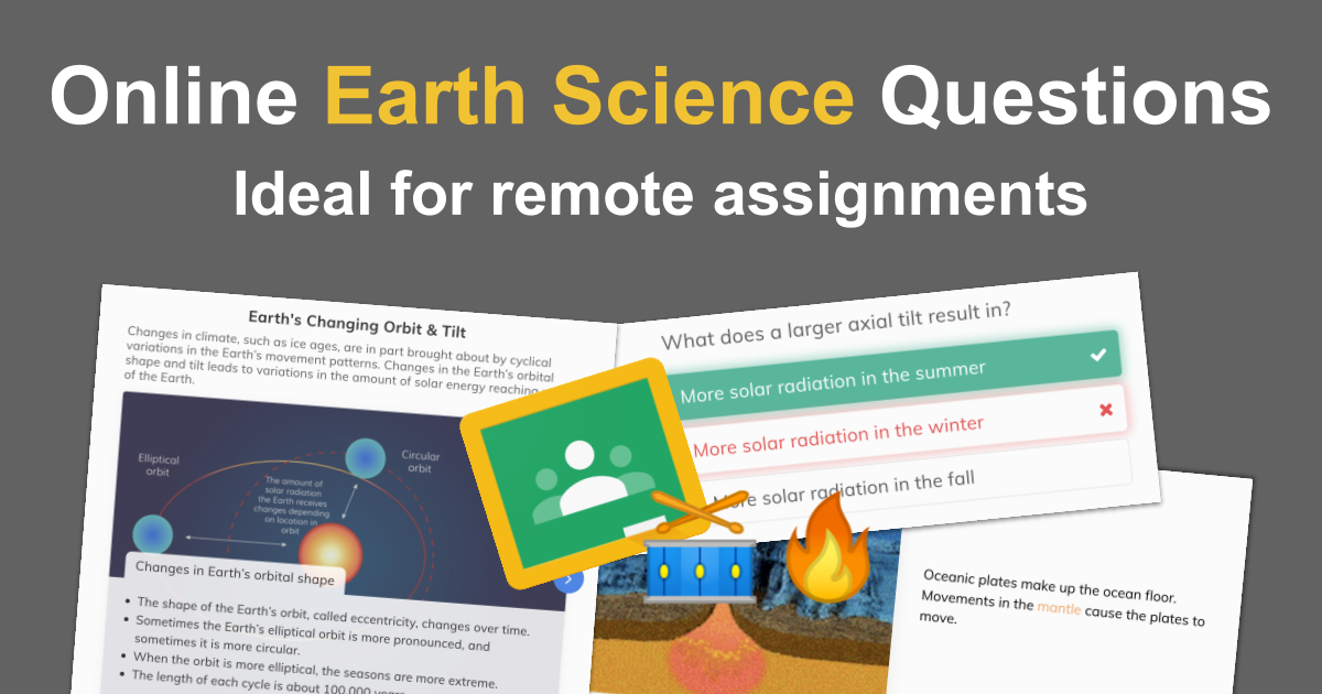 Online Earth Science questions & practice material